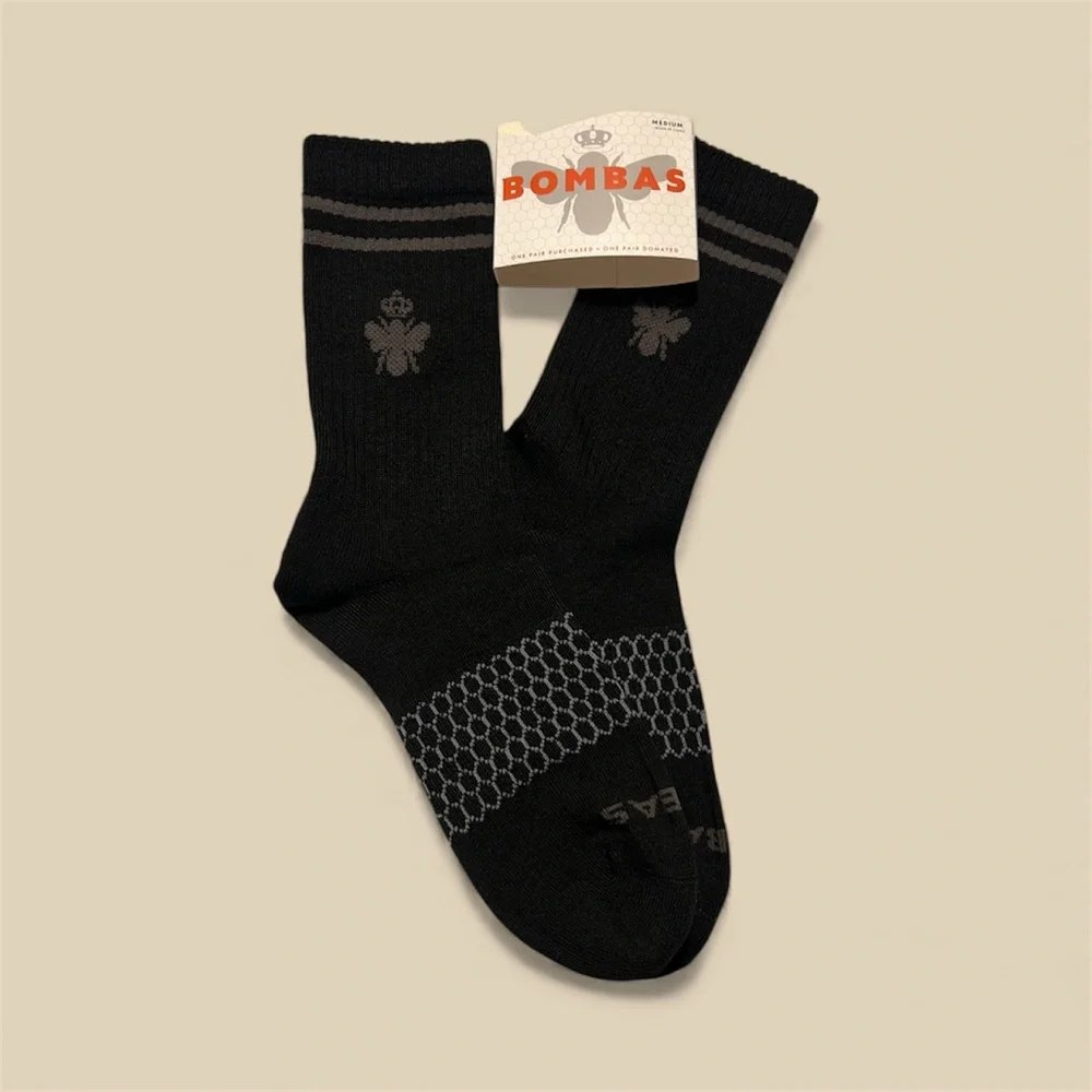 Bombas Black Socks. Medium. Women’s. NWT! New! 2 pairs of socks! BOGO! - Picture 6 of 14